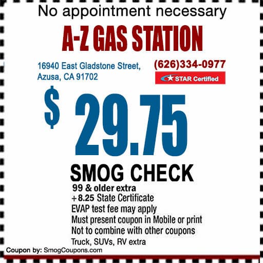 Smog Check Coupon